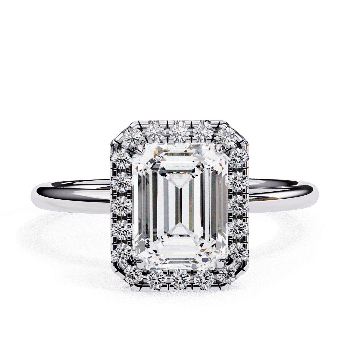 1.75 Carat Emerald Legacy Solitaire Ring in Moissanite | House of Estara