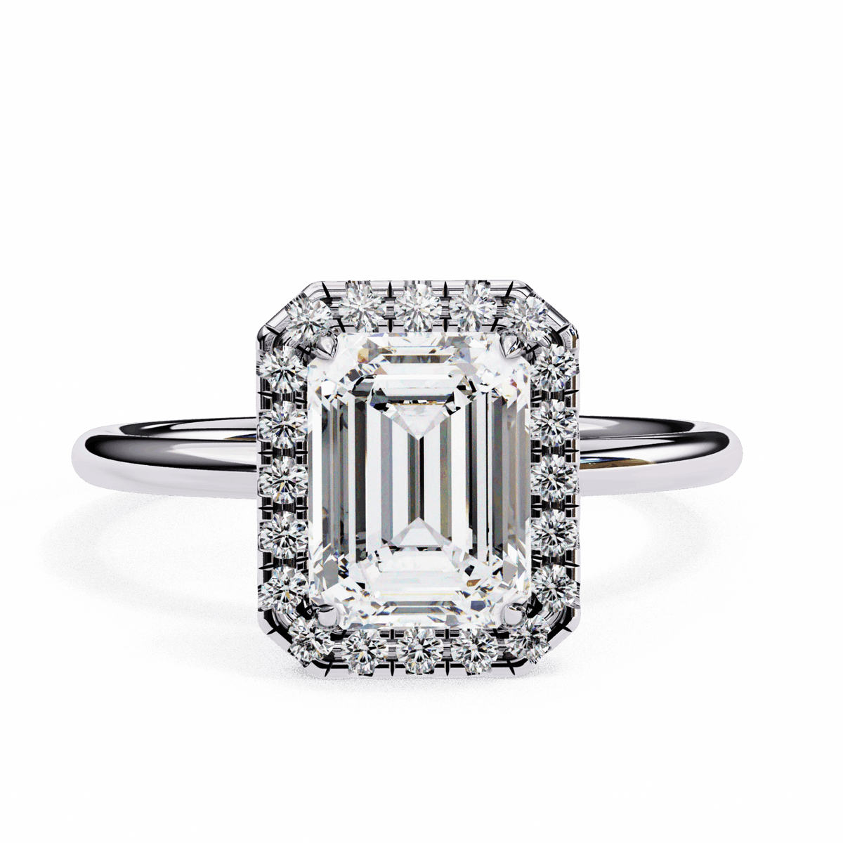 1.75 Carat Emerald Legacy Solitaire Ring in Moissanite | House of Estara