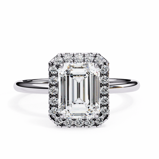 1.75 Carat Emerald Legacy Solitaire Ring in Moissanite | House of Estara