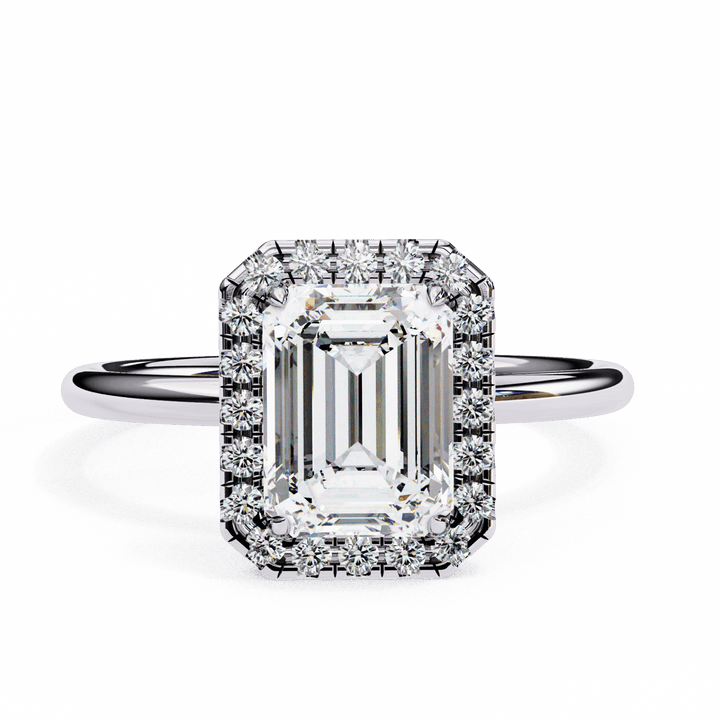 1.75 Carat Emerald Legacy Solitaire Ring in Moissanite | House of Estara