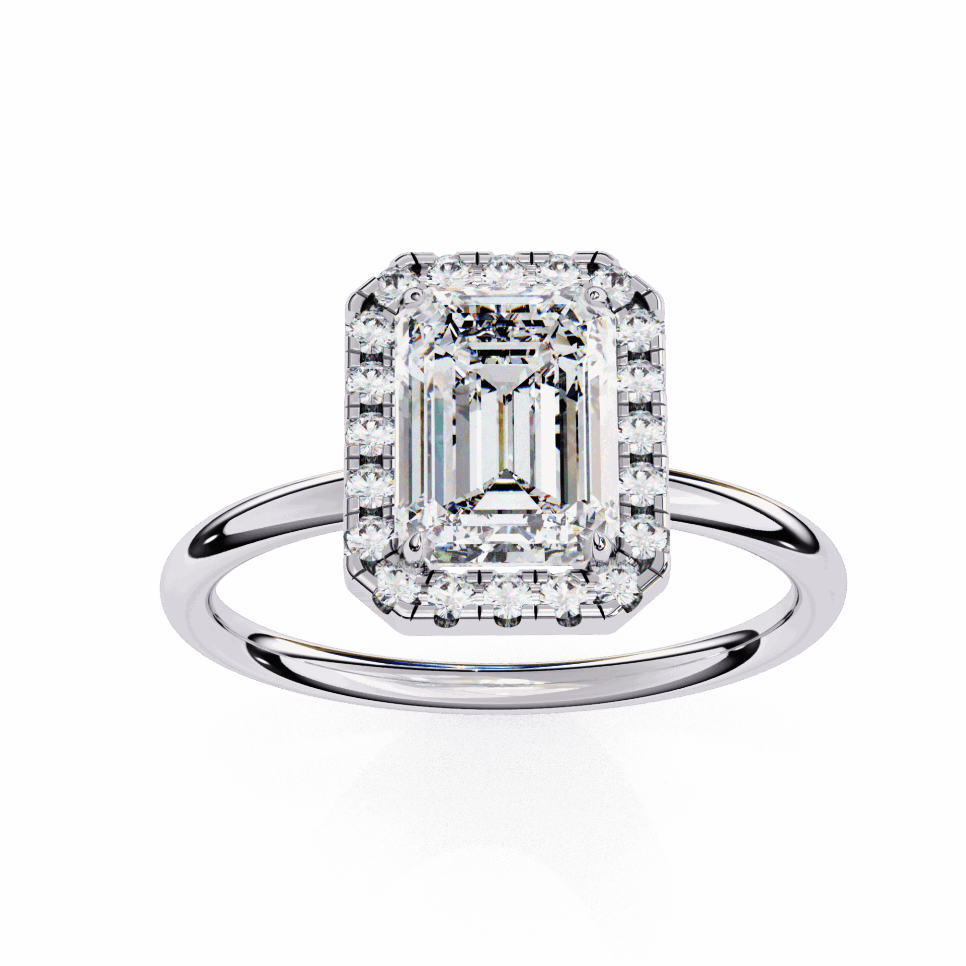 1.75 Carat Emerald Legacy Solitaire Ring in Moissanite | House of Estara