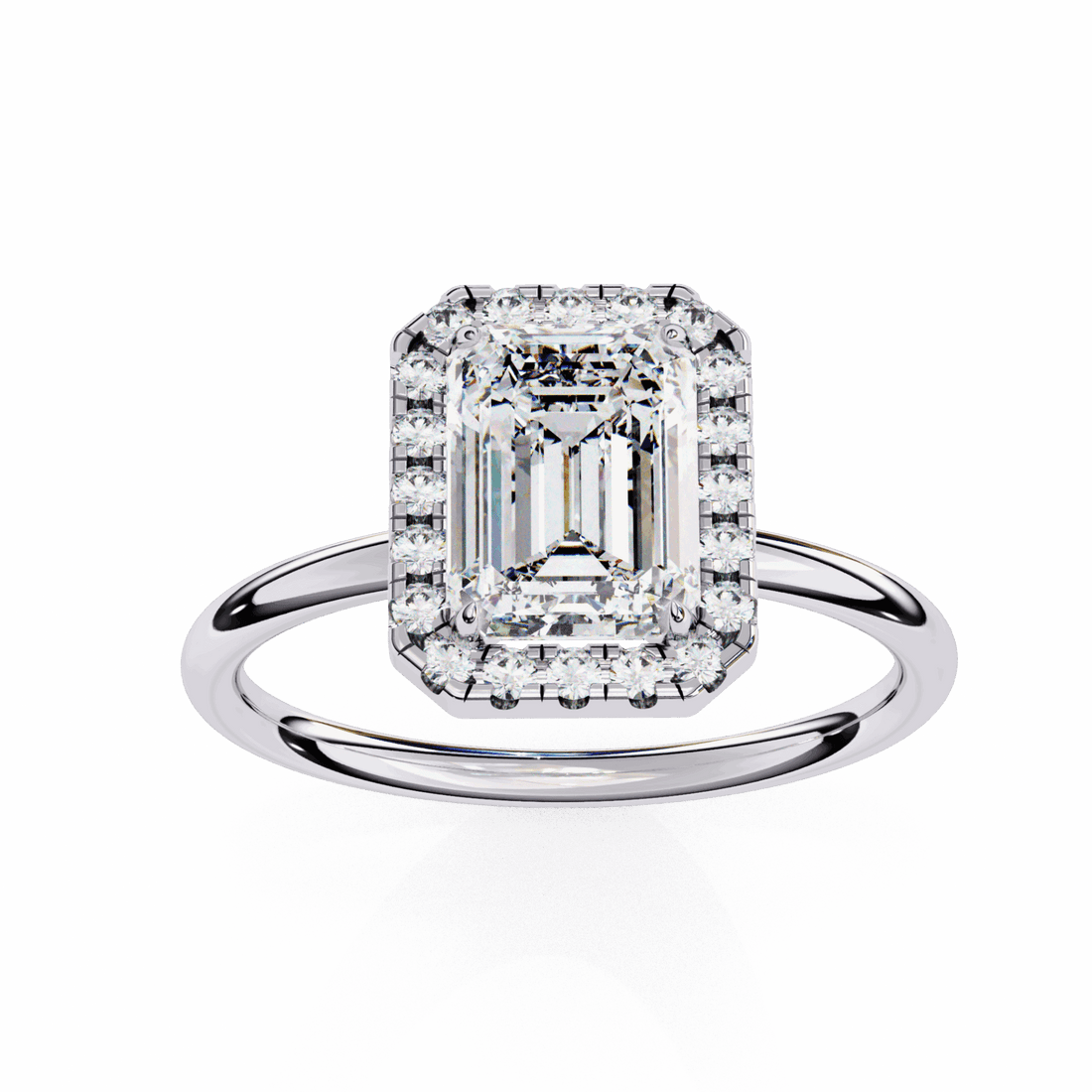 1.75 Carat Emerald Legacy Solitaire Ring in Moissanite | House of Estara