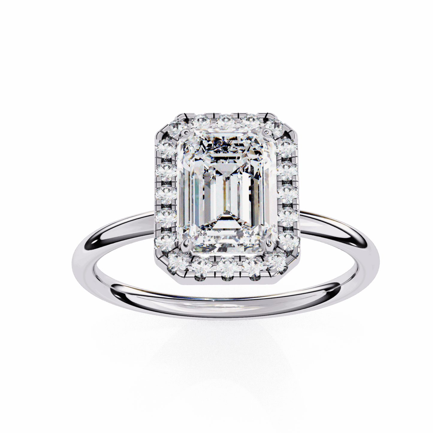 1.75 Carat Emerald Legacy Solitaire Ring in Moissanite | House of Estara