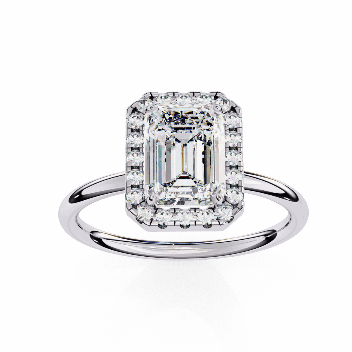 1.75 Carat Emerald Legacy Solitaire Ring in Moissanite | House of Estara