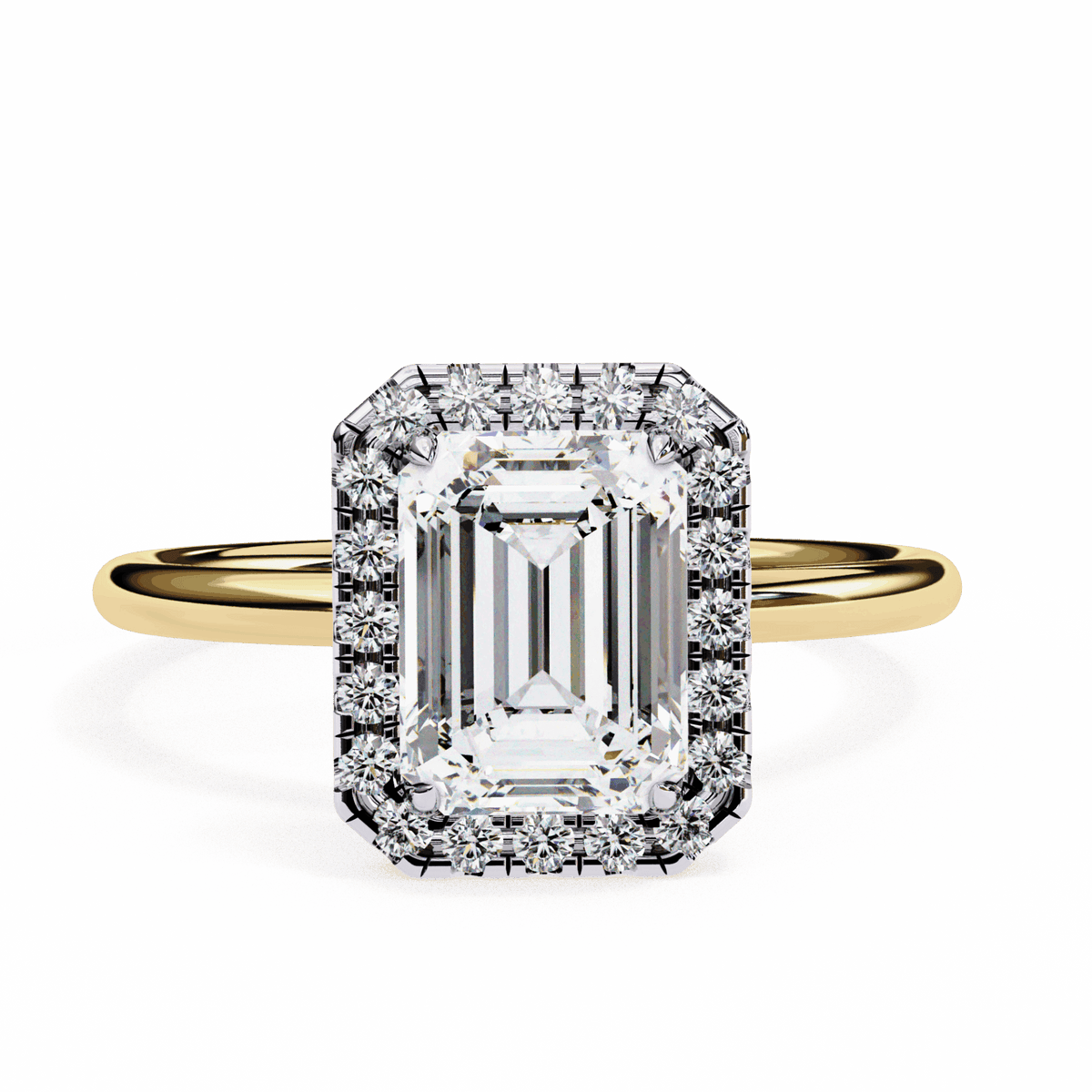 1.75 Carat Emerald Legacy Solitaire Ring in Moissanite | House of Estara