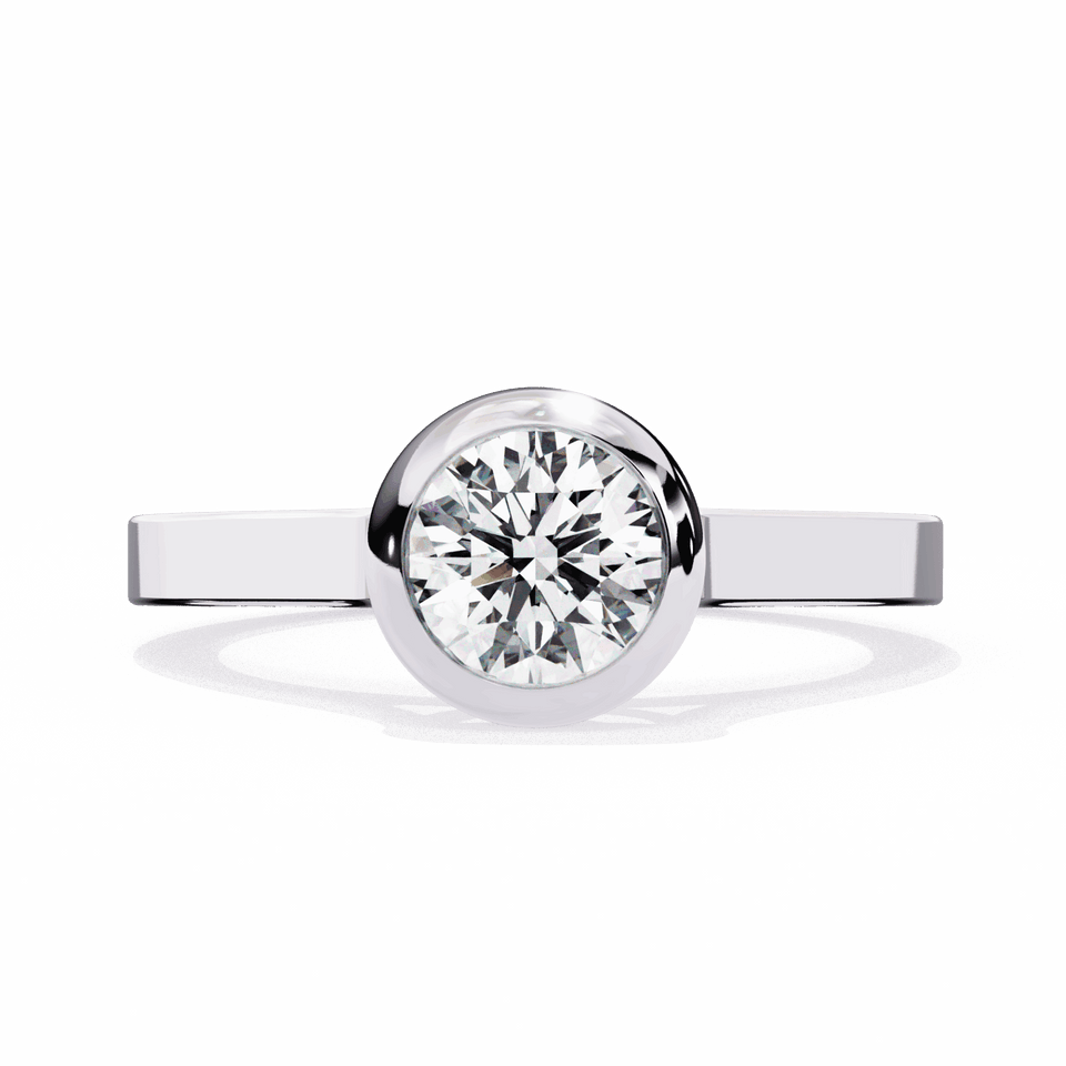 Minimalist Round Bezel Pavé