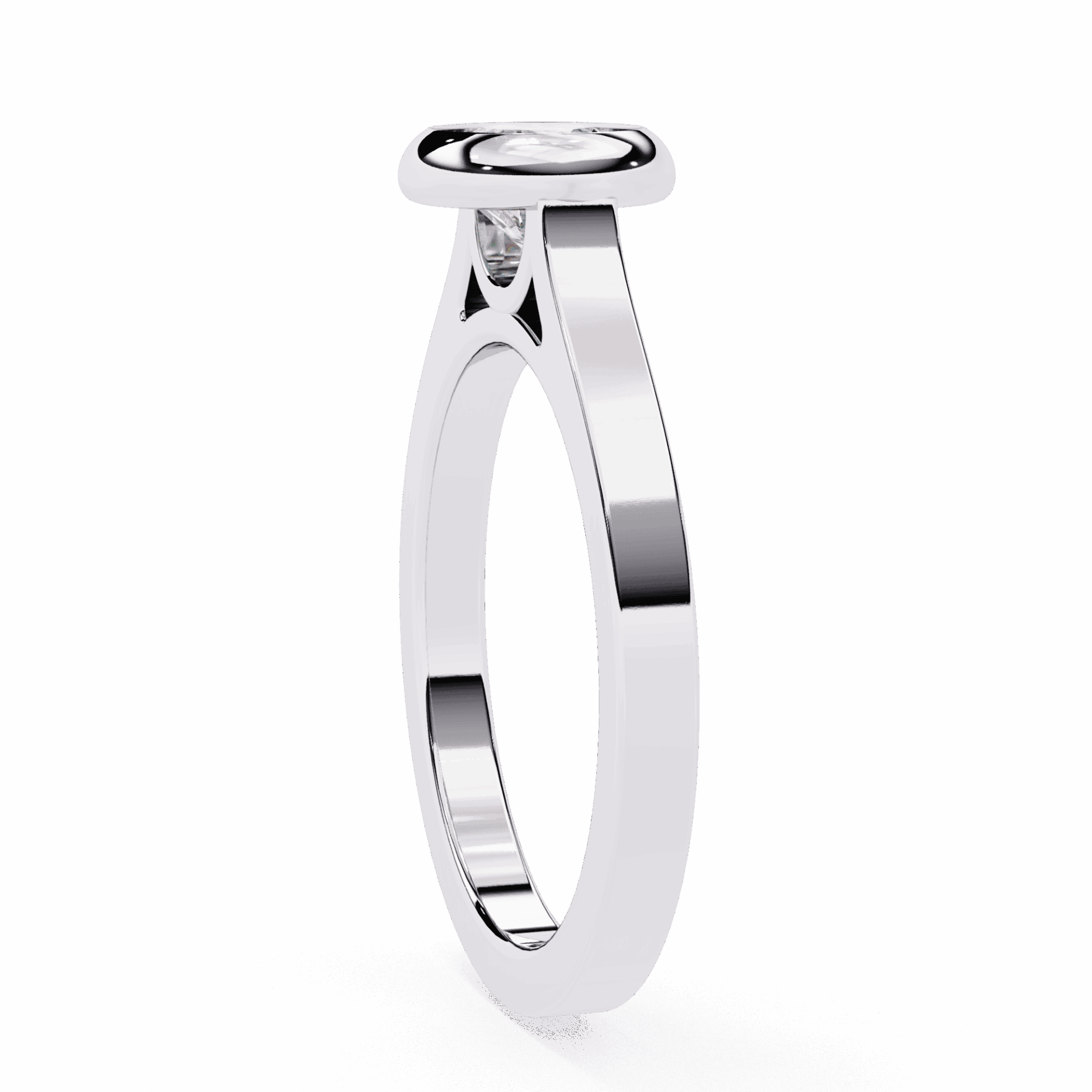 0.75 Carat Round Minimalist Solitaire Engagement Ring in Moissanite | House of Estara