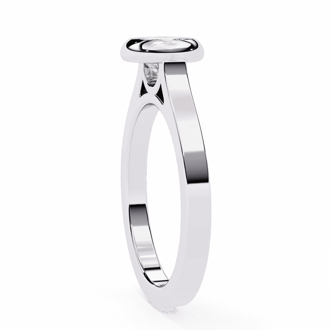 0.75 Carat Round Minimalist Solitaire Engagement Ring in Moissanite | House of Estara