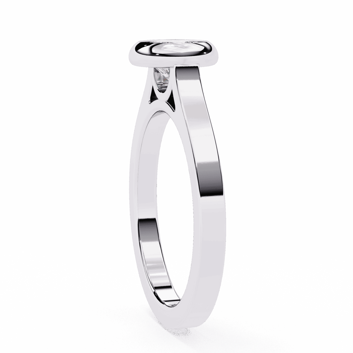 0.75 Carat Round Minimalist Solitaire Engagement Ring in Moissanite | House of Estara