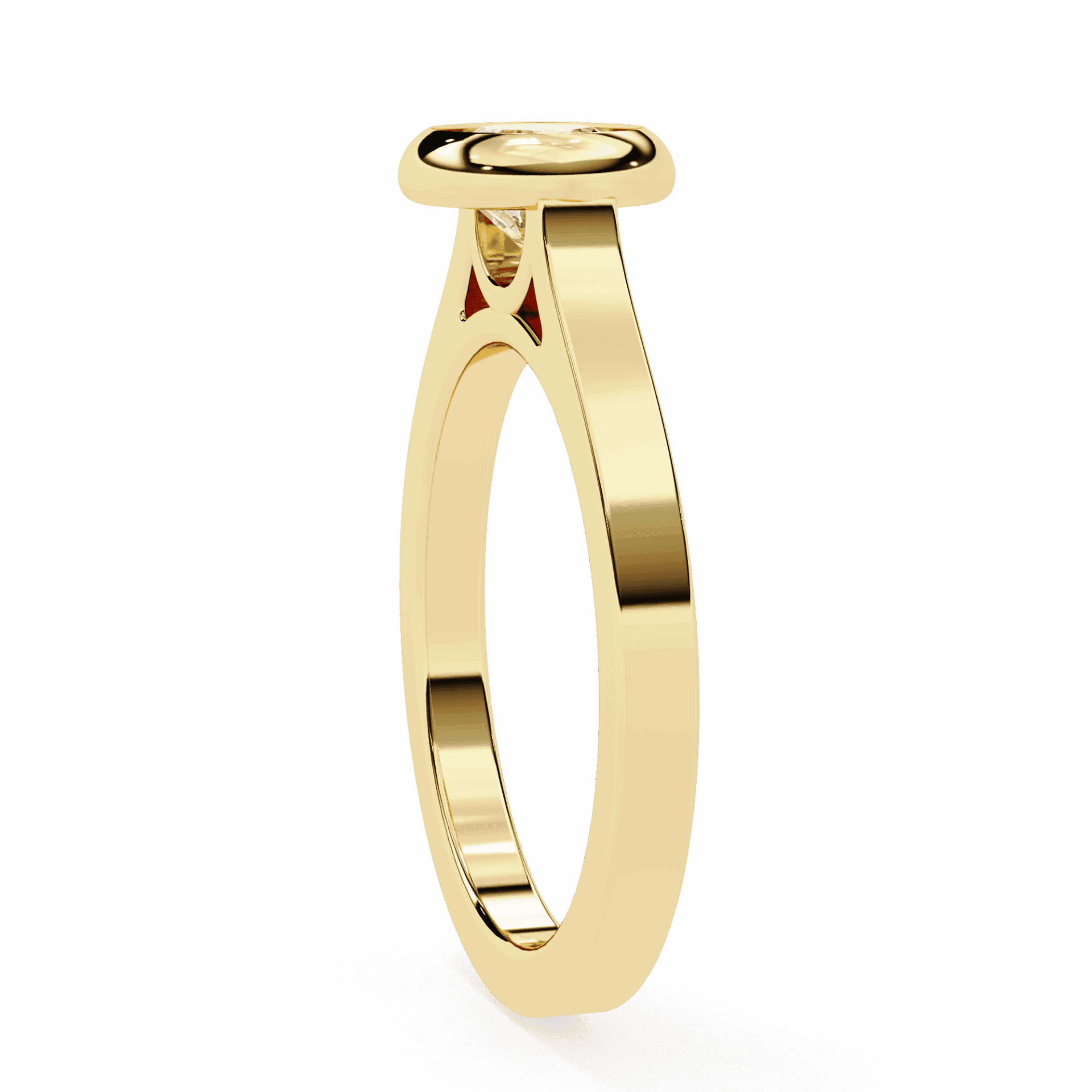 0.75 Carat Round Minimalist Solitaire Engagement Ring in Moissanite | House of Estara