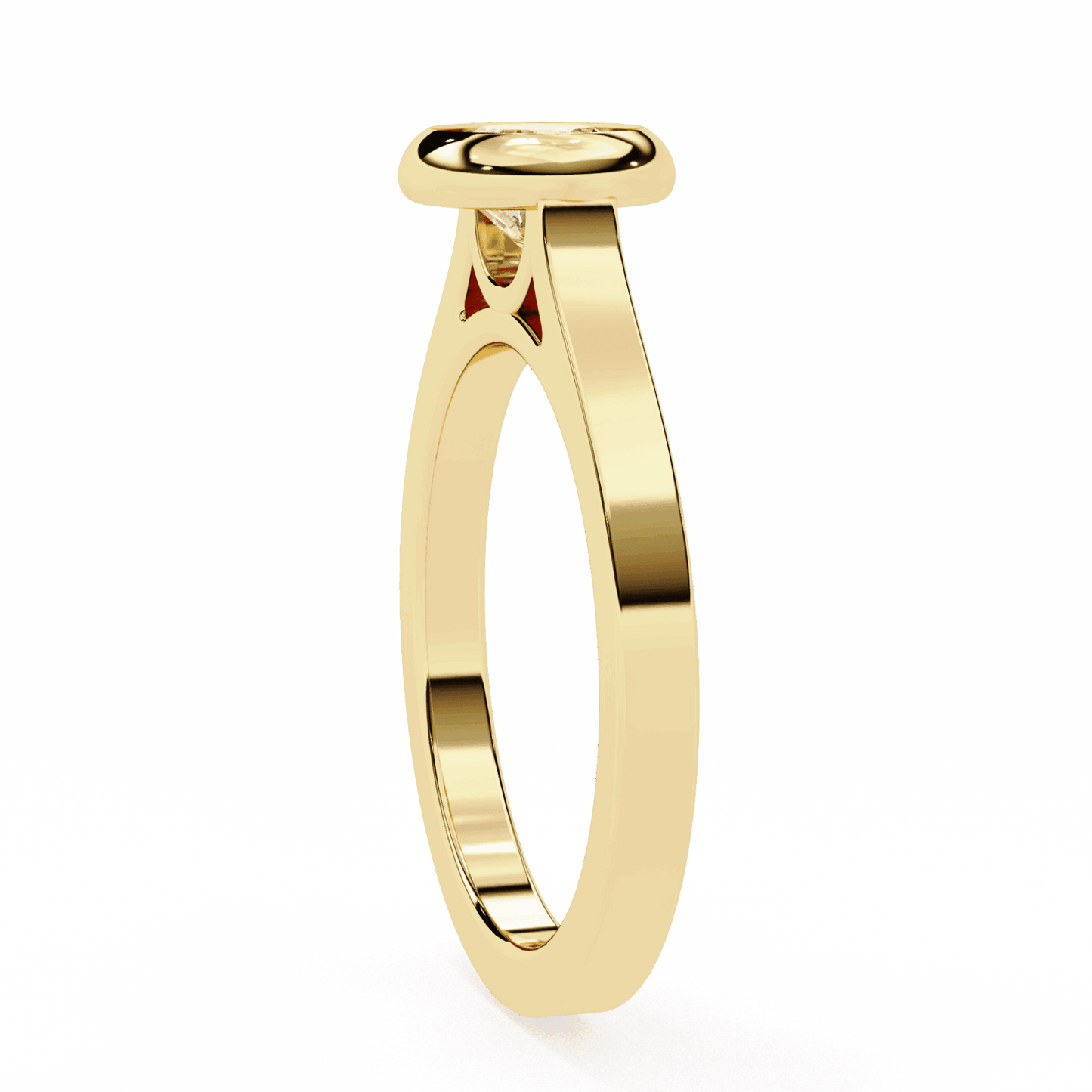 0.75 Carat Round Minimalist Solitaire Engagement Ring in Moissanite | House of Estara
