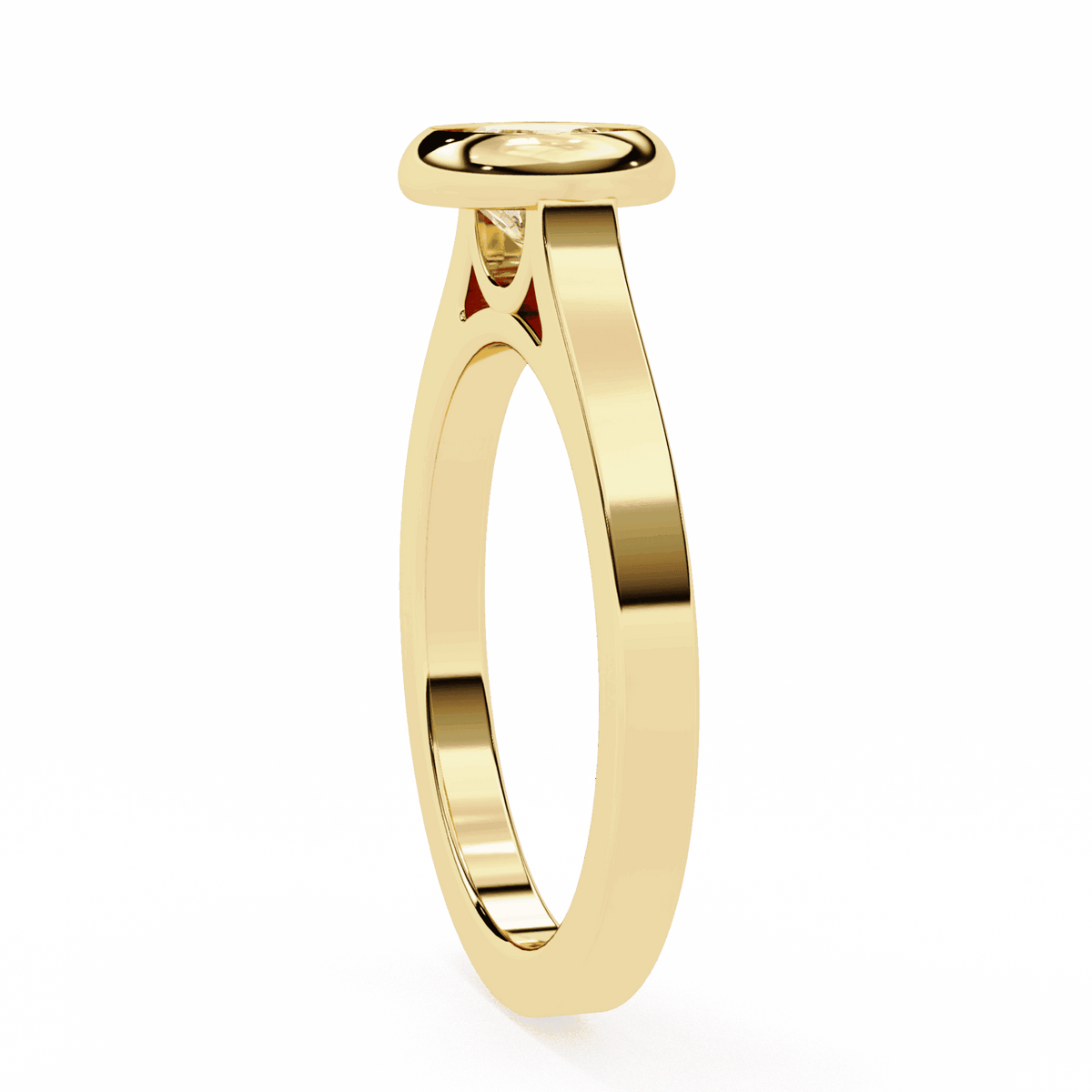 0.75 Carat Round Minimalist Solitaire Engagement Ring in Moissanite | House of Estara