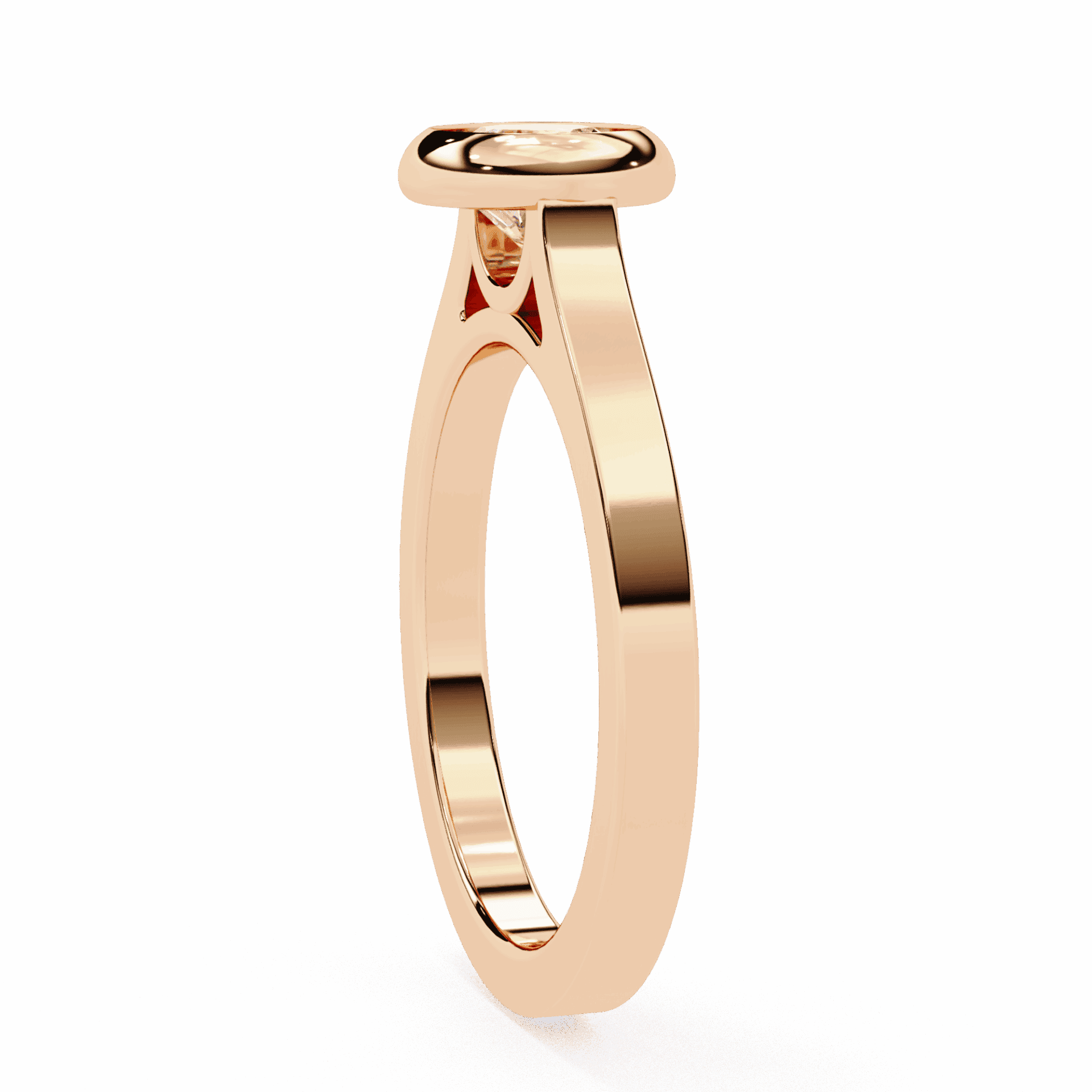 0.75 Carat Round Minimalist Solitaire Engagement Ring in Moissanite | House of Estara