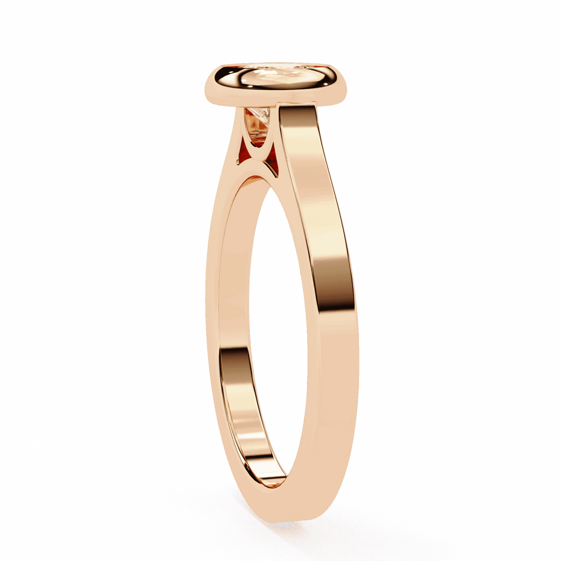 0.75 Carat Round Minimalist Solitaire Engagement Ring in Moissanite | House of Estara