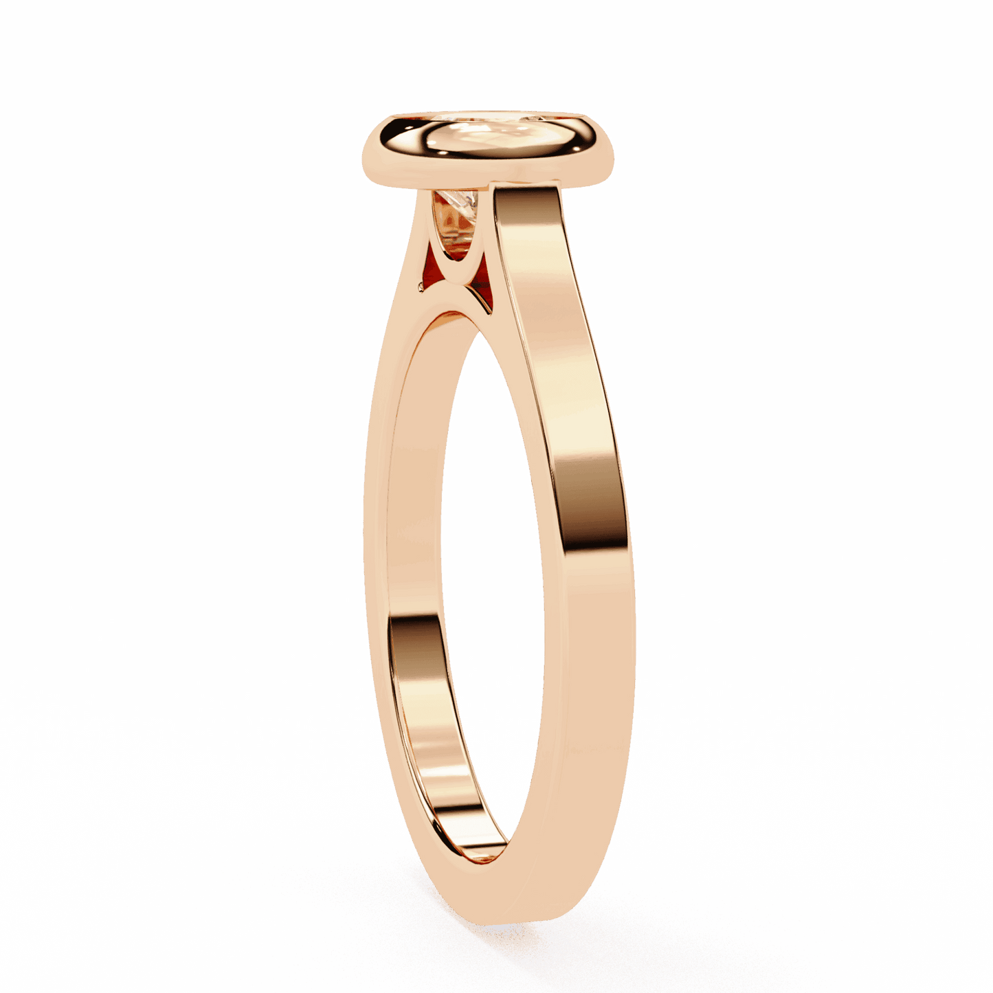 0.75 Carat Round Minimalist Solitaire Engagement Ring in Moissanite | House of Estara