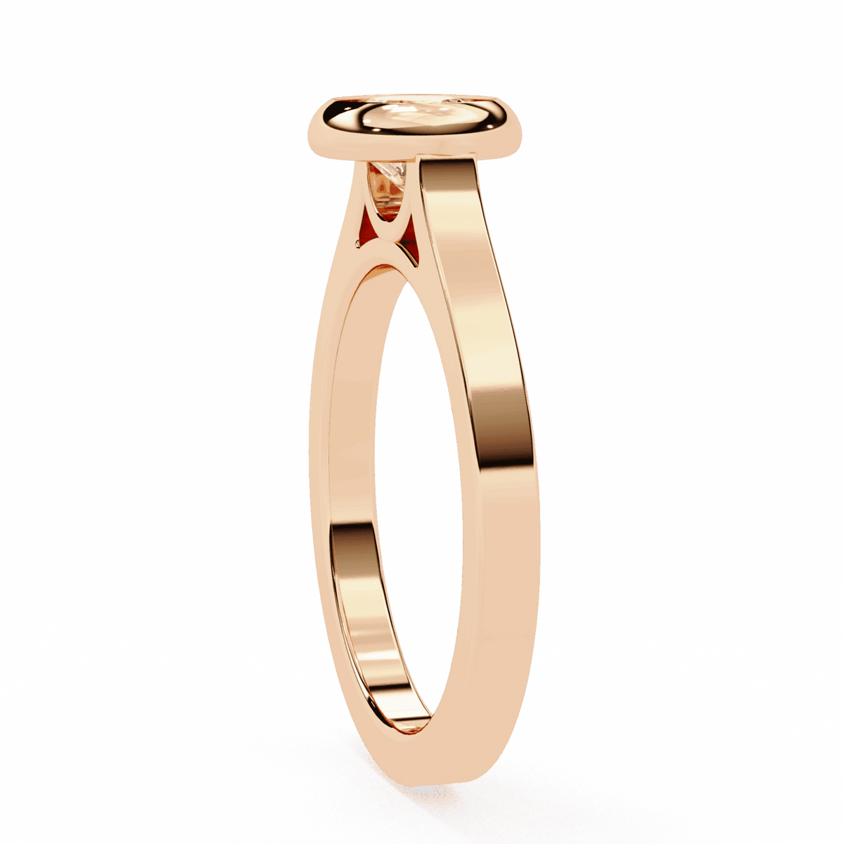 0.75 Carat Round Minimalist Solitaire Engagement Ring in Moissanite | House of Estara