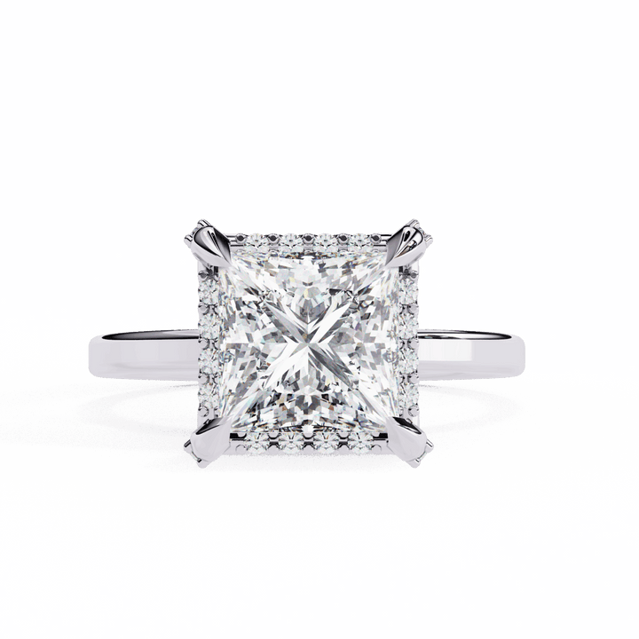 2.25 Carat Princess Classic Solitaire Band in Moissanite | House of Estara