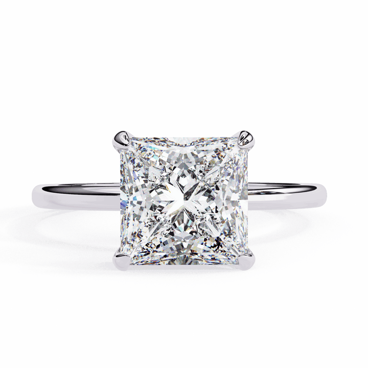 2.25 Carat Princess Eternal Solitaire Wedding Ring in Moissanite | House of Estara