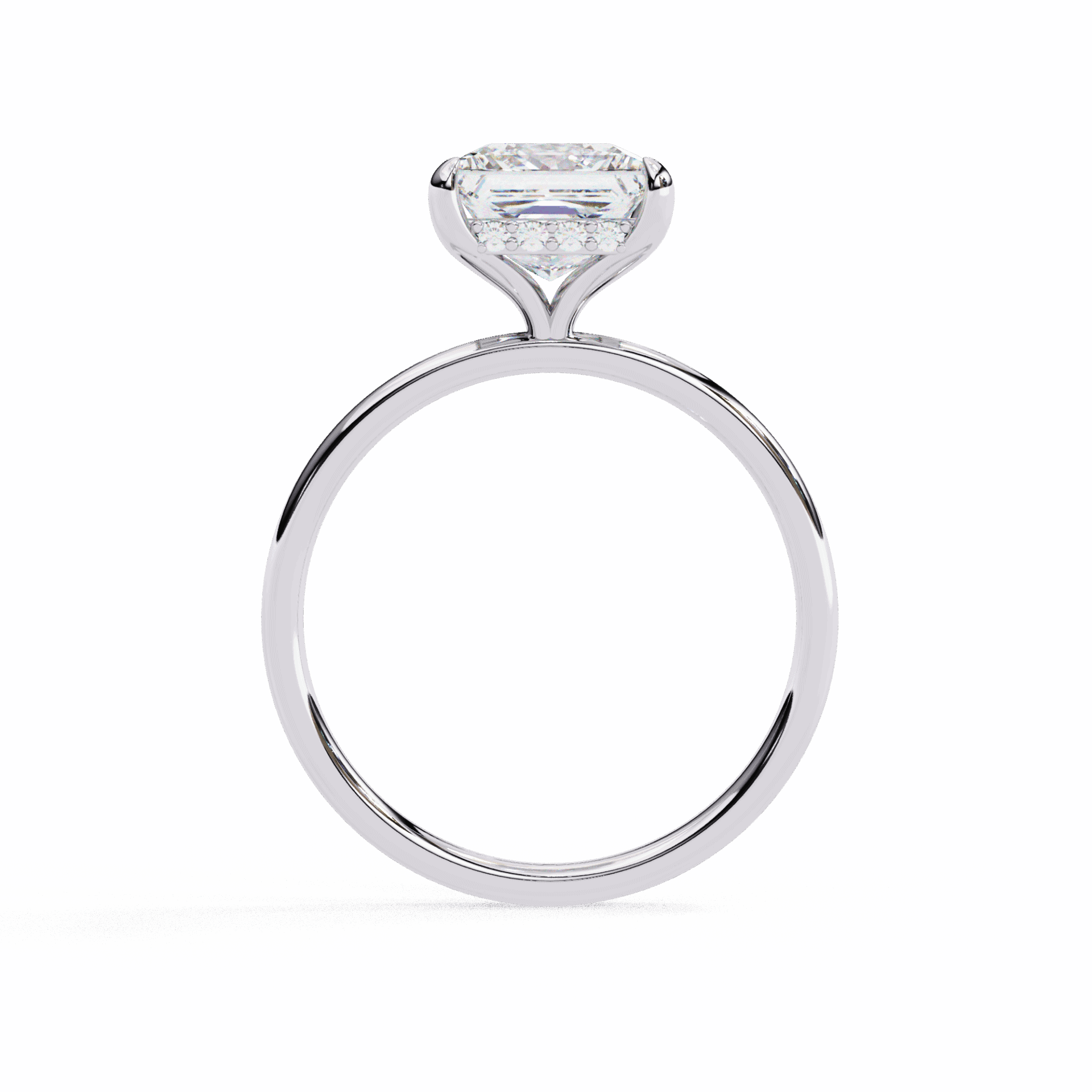 2.25 Carat Princess Eternal Solitaire Wedding Ring in Moissanite | House of Estara