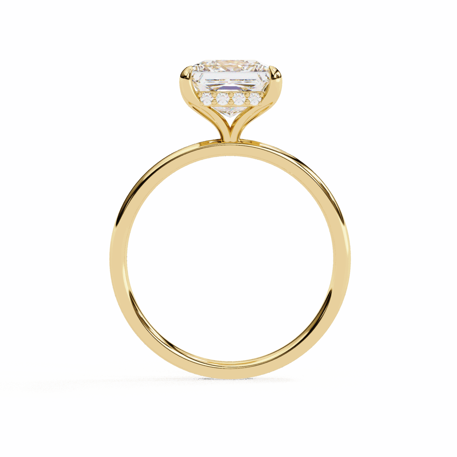 2.25 Carat Princess Eternal Solitaire Wedding Ring in Moissanite | House of Estara