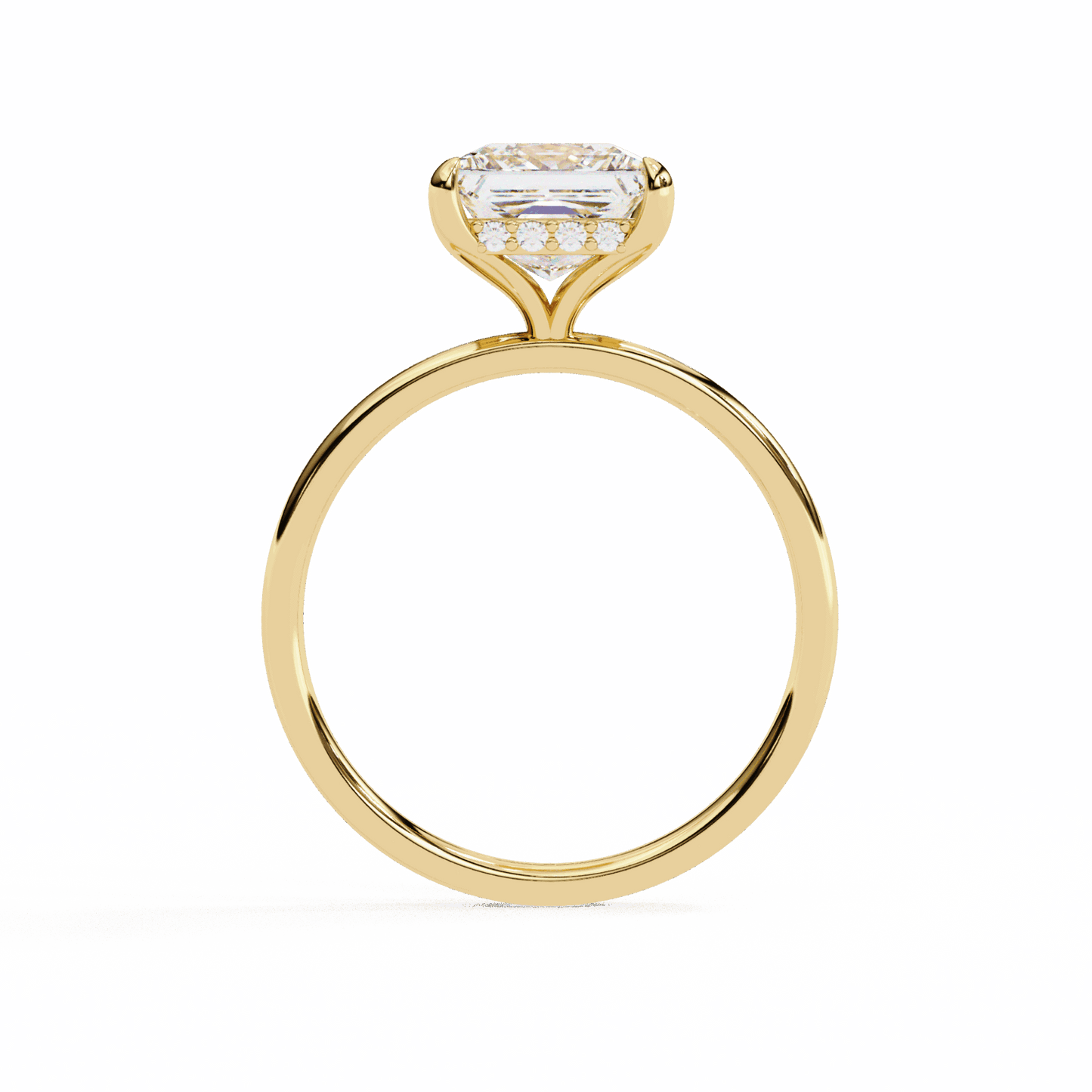 2.25 Carat Princess Eternal Solitaire Wedding Ring in Moissanite | House of Estara