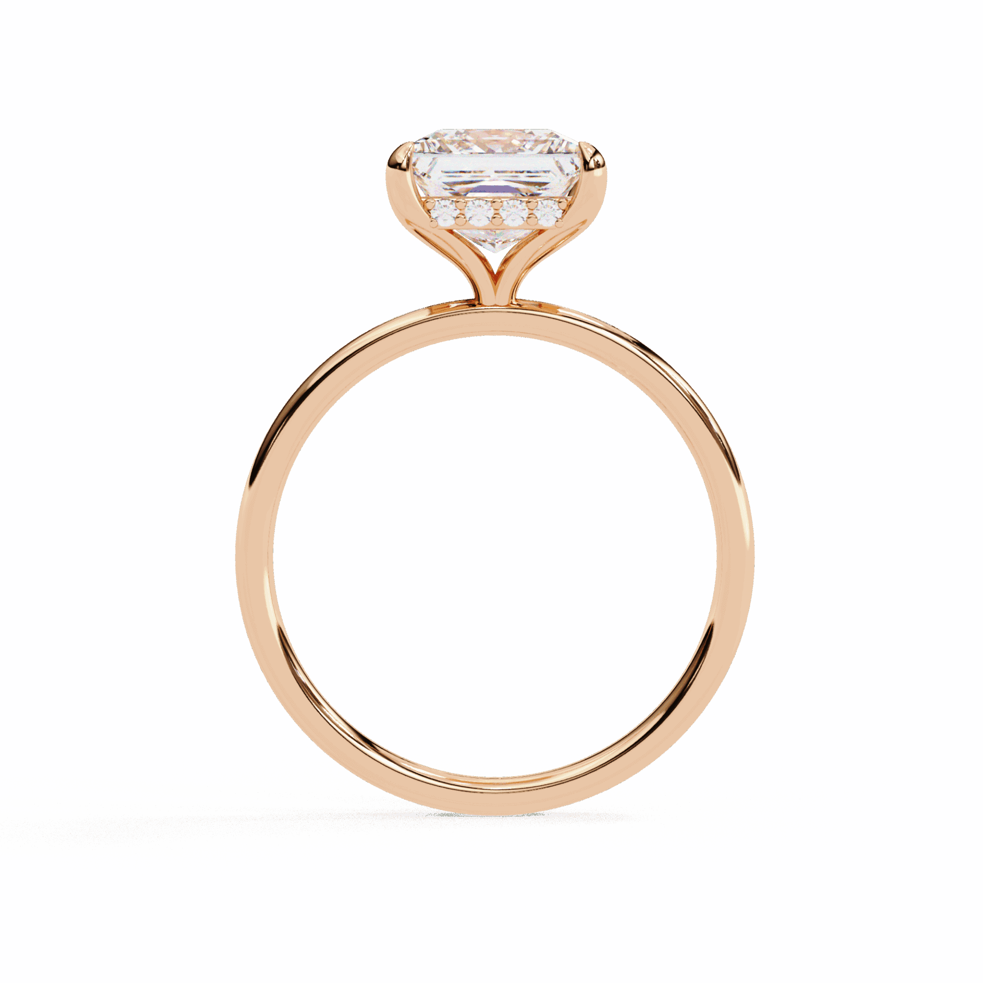 2.25 Carat Princess Eternal Solitaire Wedding Ring in Moissanite | House of Estara