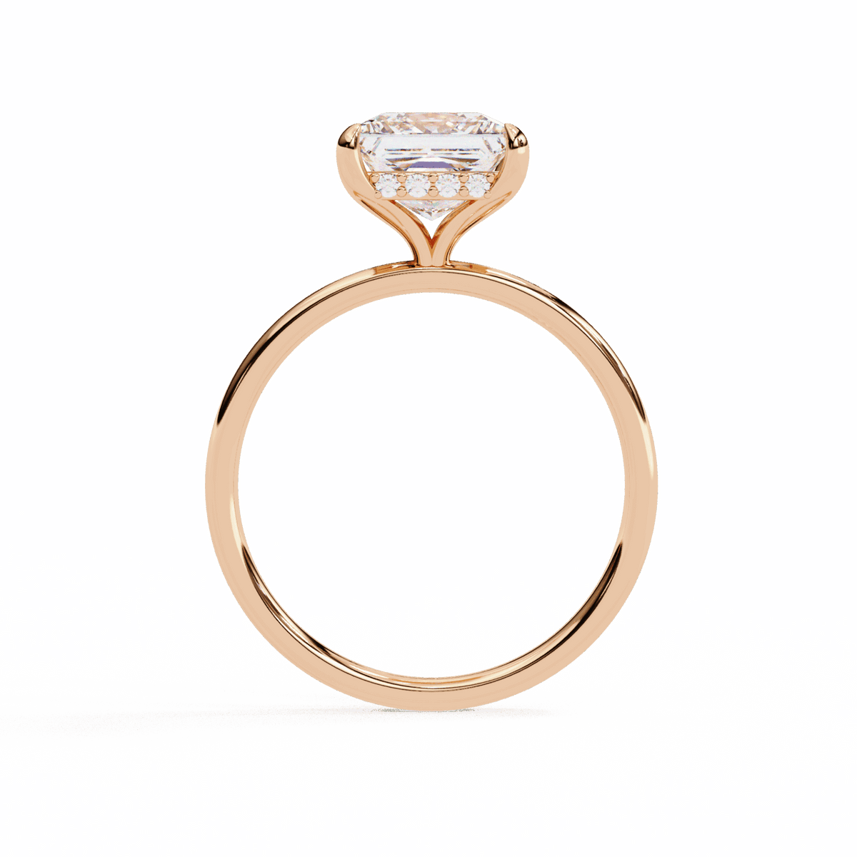 2.25 Carat Princess Eternal Solitaire Wedding Ring in Moissanite | House of Estara