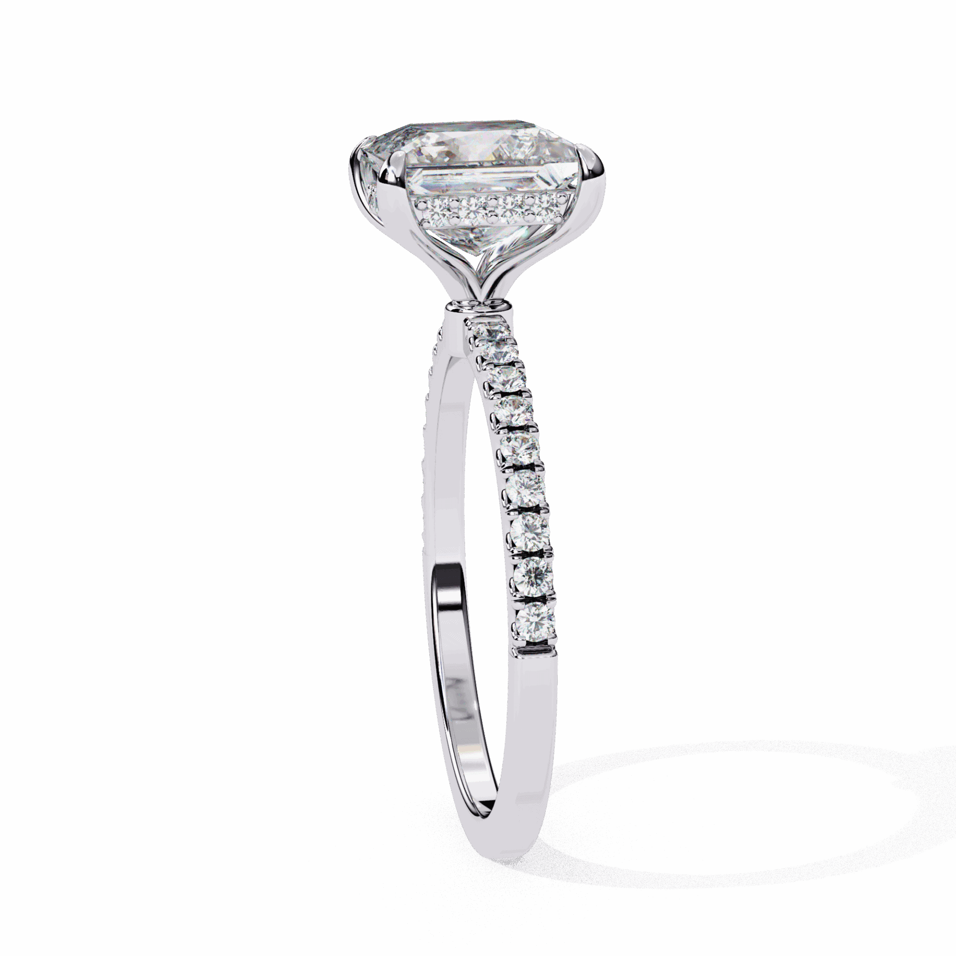 2.5 Carat Princess Forevermore Solitaire Ring in Moissanite | House of Estara