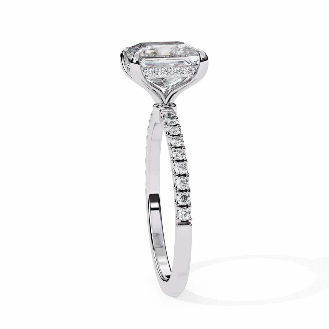 2.5 Carat Princess Forevermore Solitaire Ring in Moissanite | House of Estara