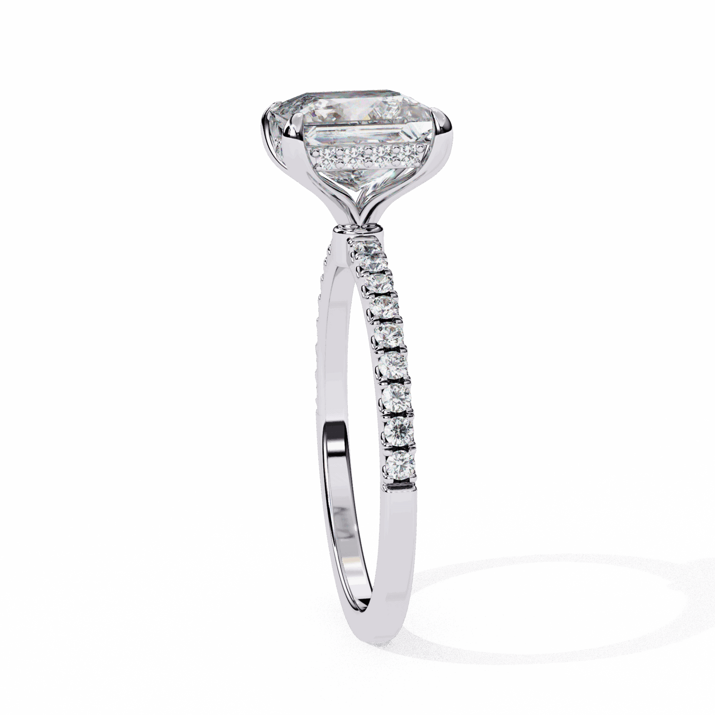 2.5 Carat Princess Forevermore Solitaire Ring in Moissanite | House of Estara