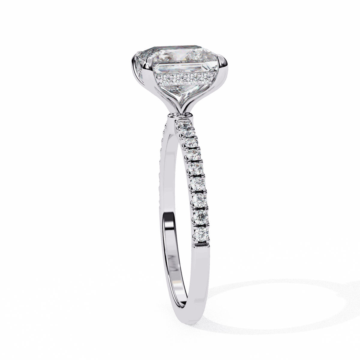 2.5 Carat Princess Forevermore Solitaire Ring in Moissanite | House of Estara