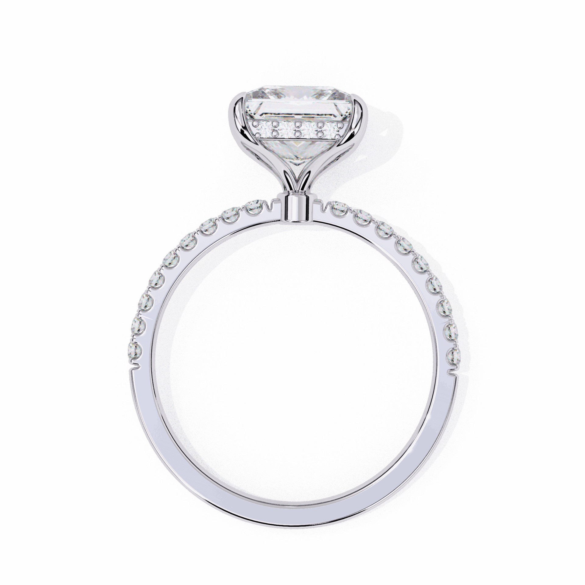 2.5 Carat Princess Forevermore Solitaire Ring in Moissanite | House of Estara
