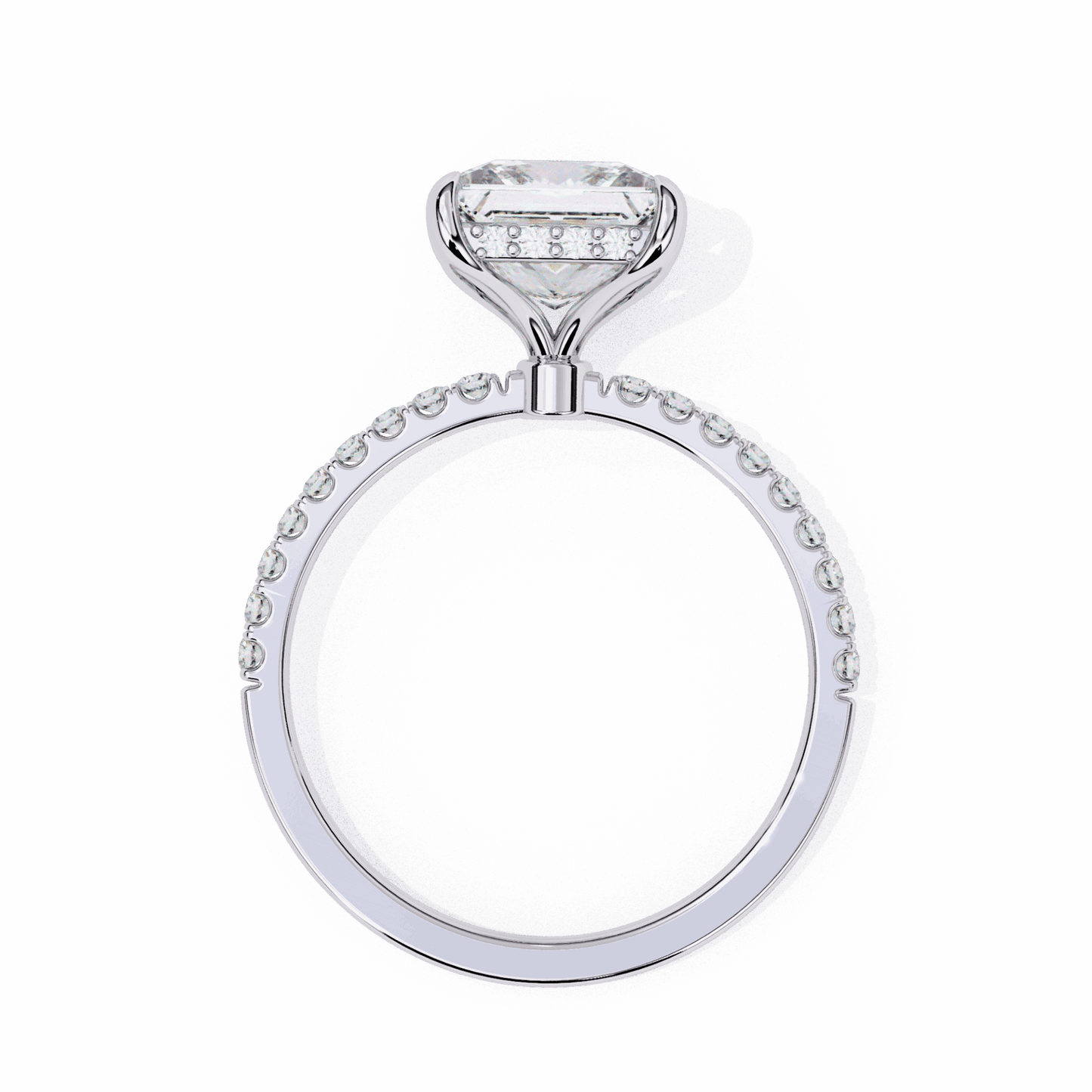 2.5 Carat Princess Forevermore Solitaire Ring in Moissanite | House of Estara
