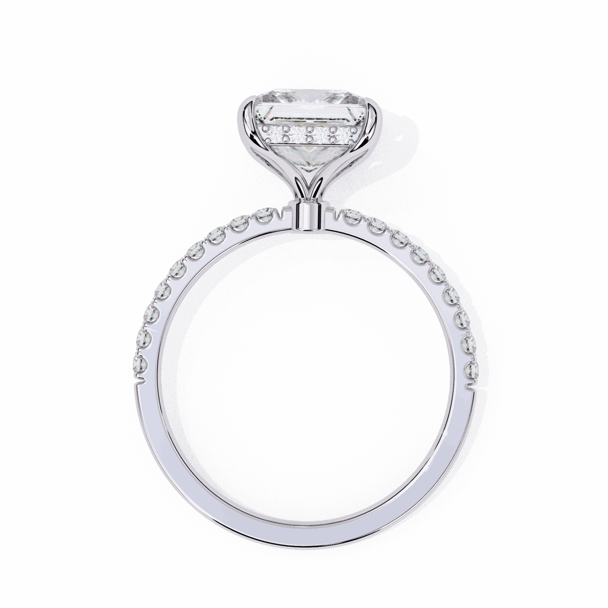 2.5 Carat Princess Forevermore Solitaire Ring in Moissanite | House of Estara