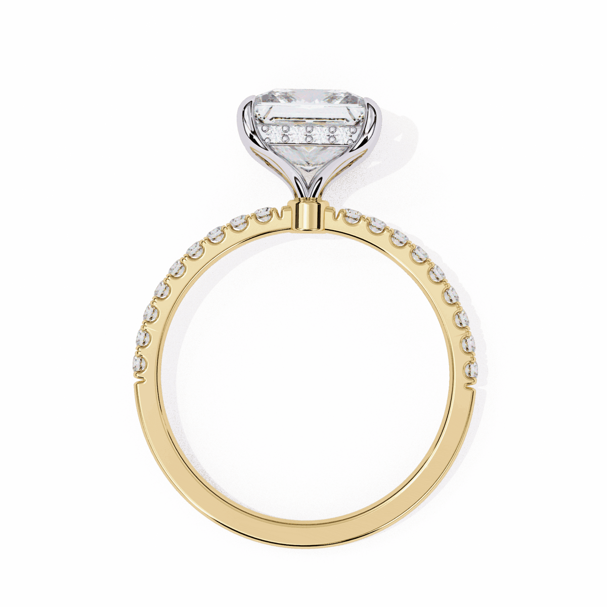2.5 Carat Princess Forevermore Solitaire Ring in Moissanite | House of Estara