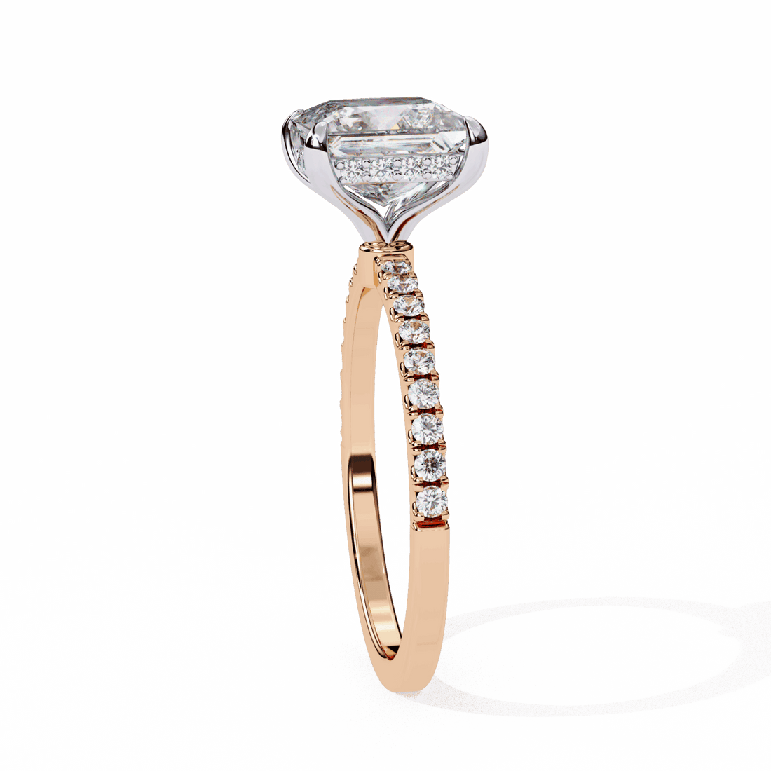 2.5 Carat Princess Forevermore Solitaire Ring in Moissanite | House of Estara