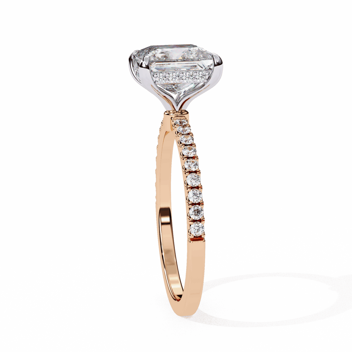 2.5 Carat Princess Forevermore Solitaire Ring in Moissanite | House of Estara