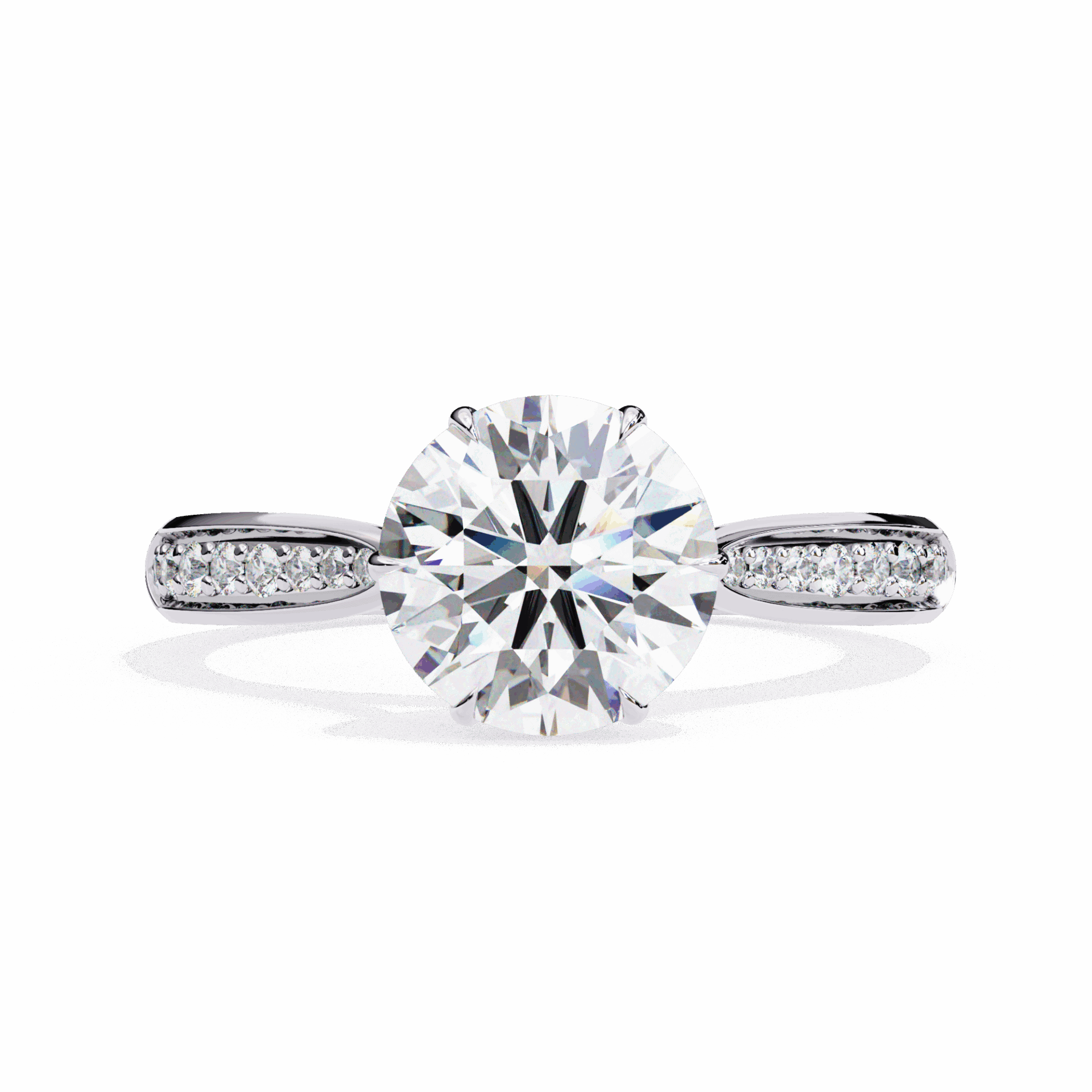 1.25 Carat Round True Love Solitaire Ring in Moissanite | House of Estara