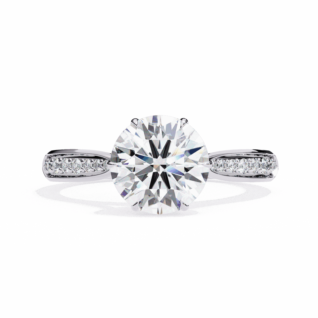 1.25 Carat Round True Love Solitaire Ring in Moissanite | House of Estara