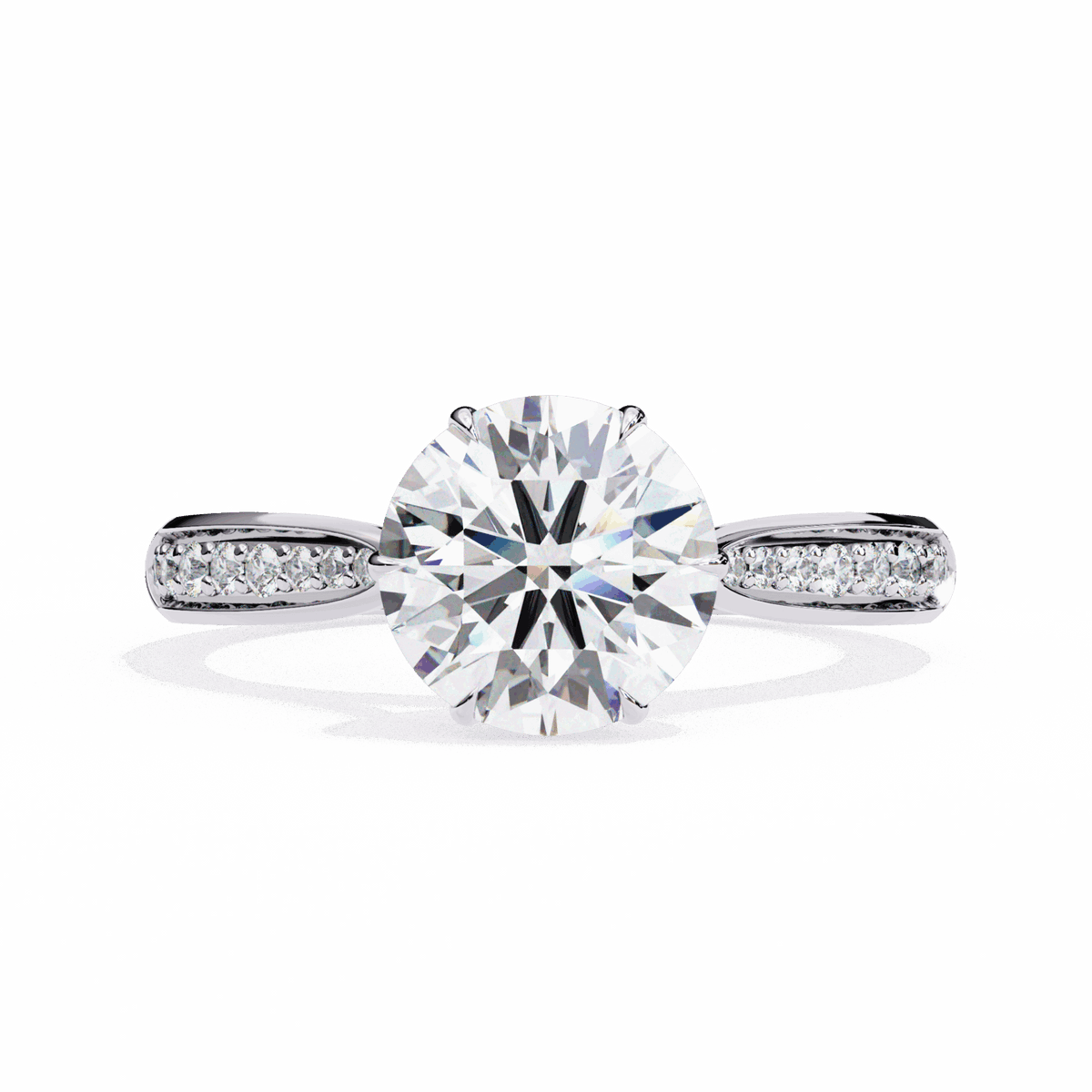 1.25 Carat Round True Love Solitaire Ring in Moissanite | House of Estara