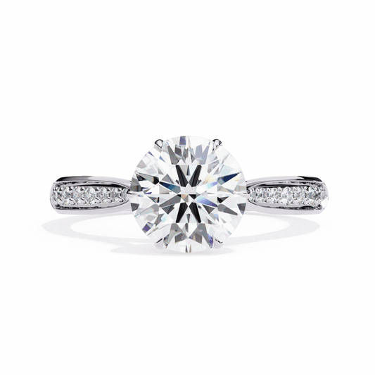1.25 Carat Round True Love Solitaire Ring in Moissanite | House of Estara