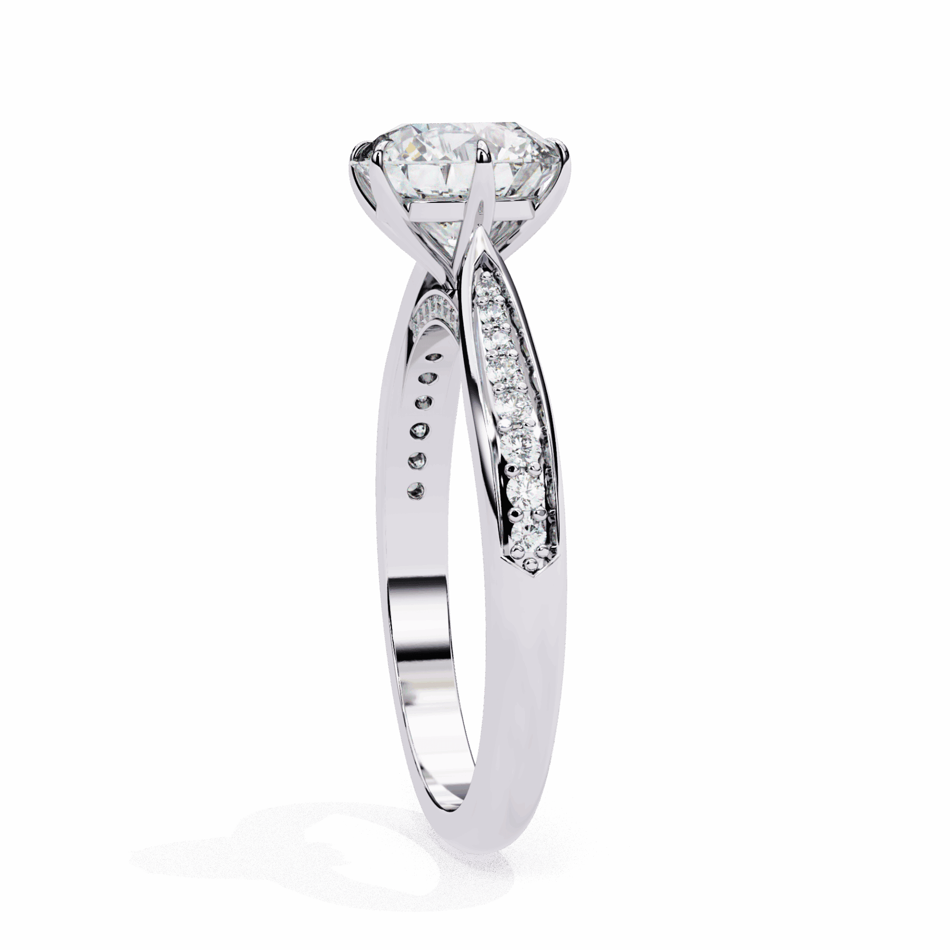1.25 Carat Round True Love Solitaire Ring in Moissanite | House of Estara