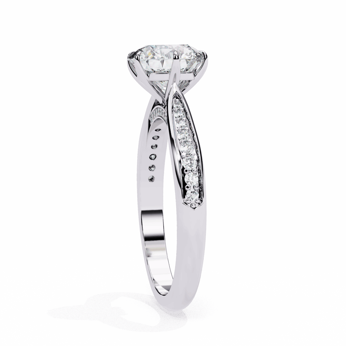 1.25 Carat Round True Love Solitaire Ring in Moissanite | House of Estara