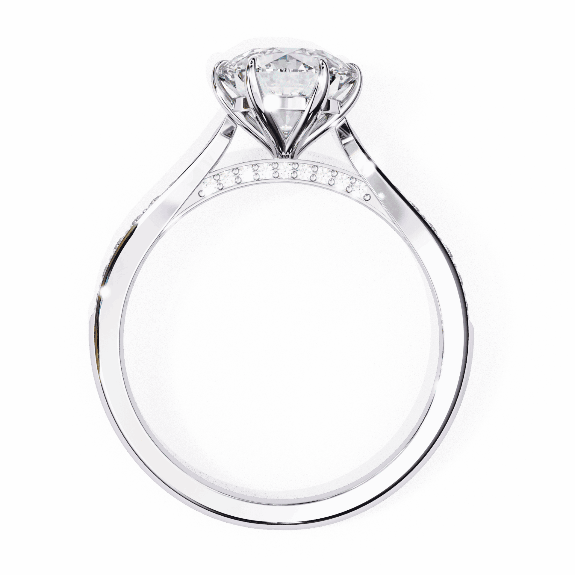 1.25 Carat Round True Love Solitaire Ring in Moissanite | House of Estara
