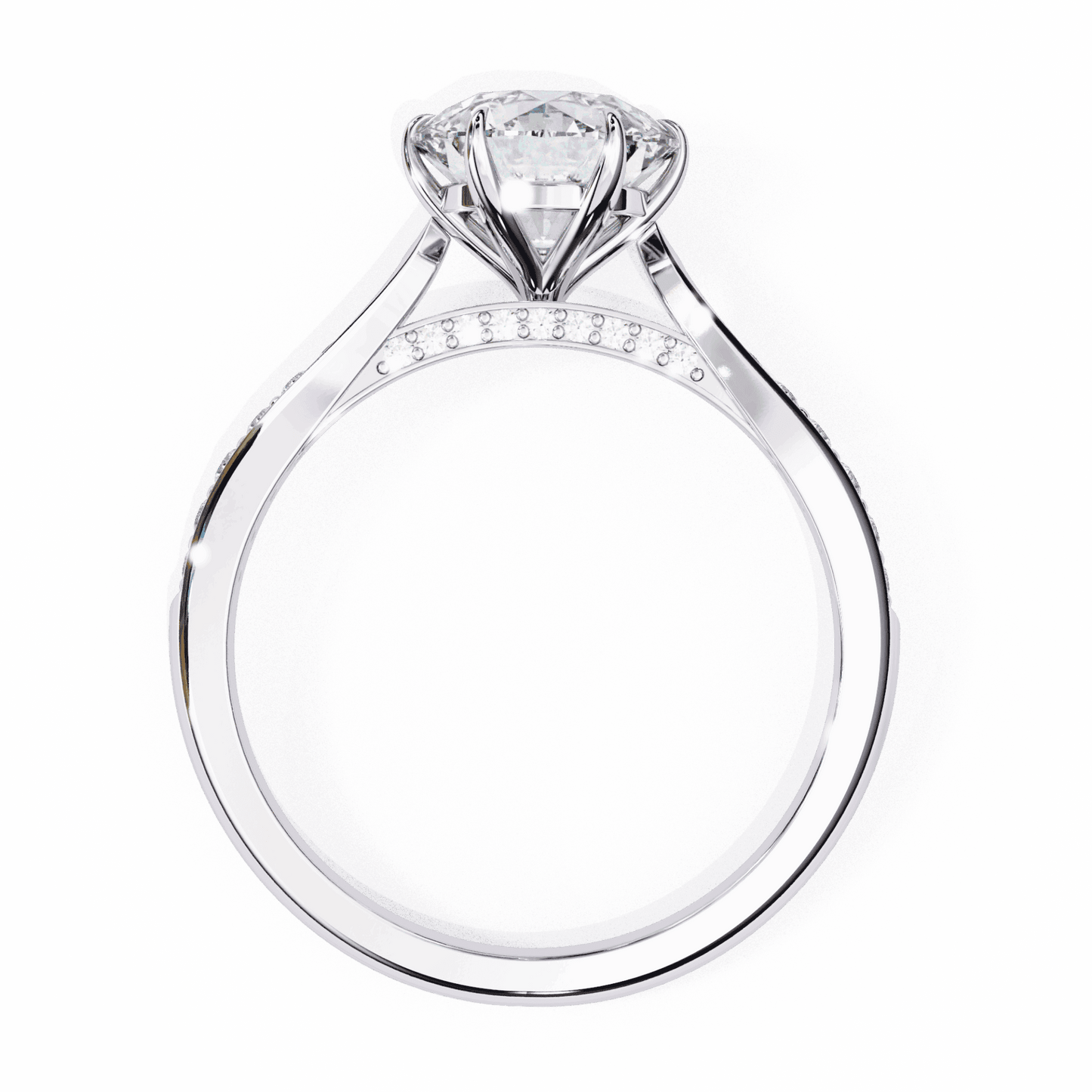 1.25 Carat Round True Love Solitaire Ring in Moissanite | House of Estara