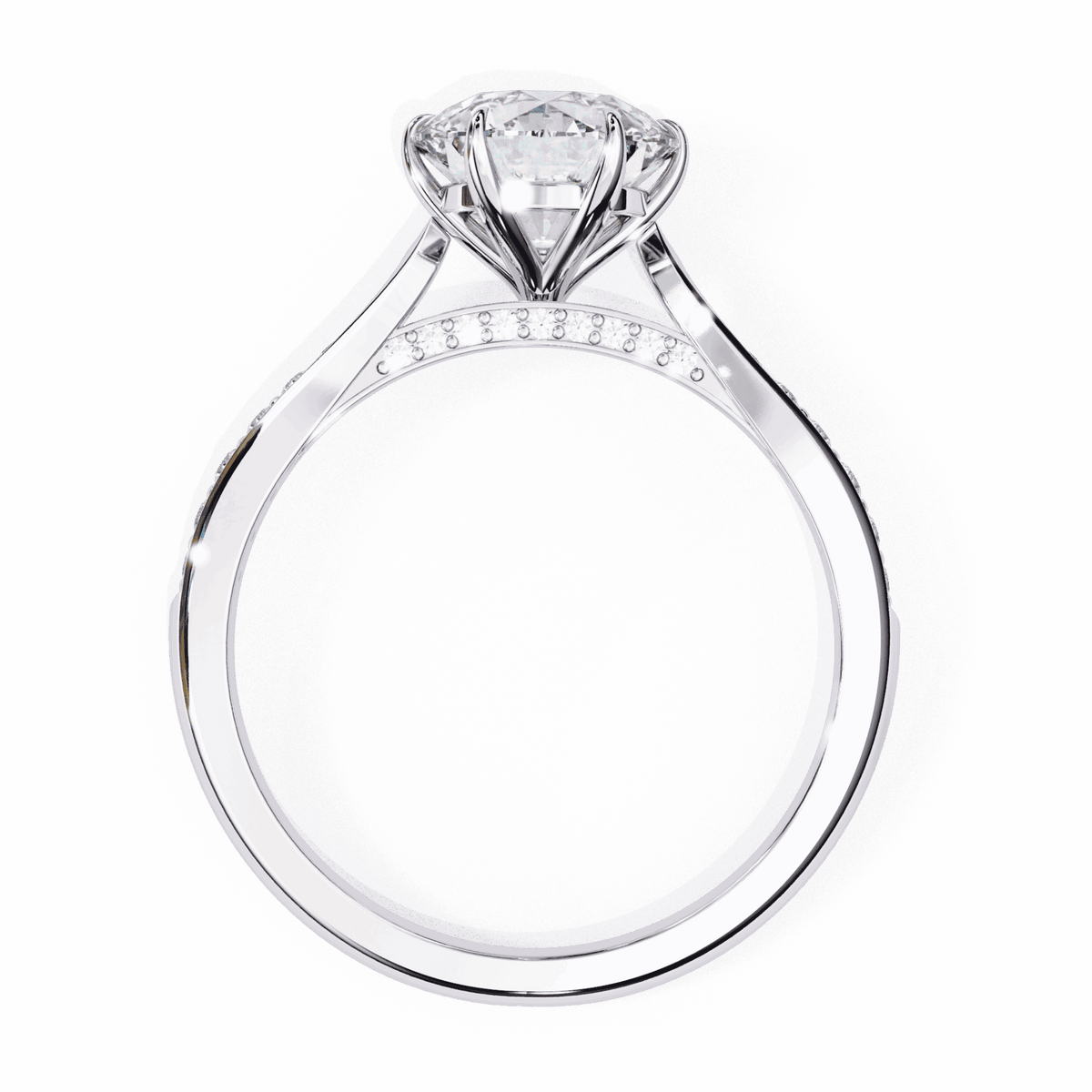 1.25 Carat Round True Love Solitaire Ring in Moissanite | House of Estara