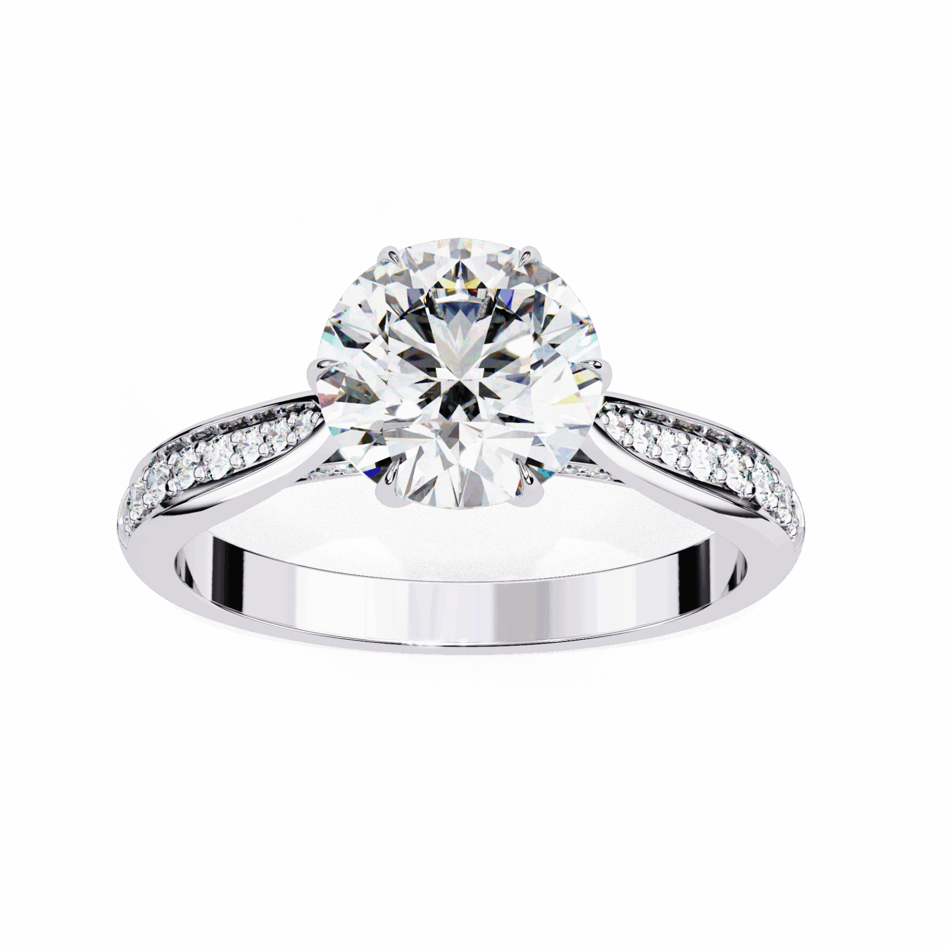 1.25 Carat Round True Love Solitaire Ring in Moissanite | House of Estara