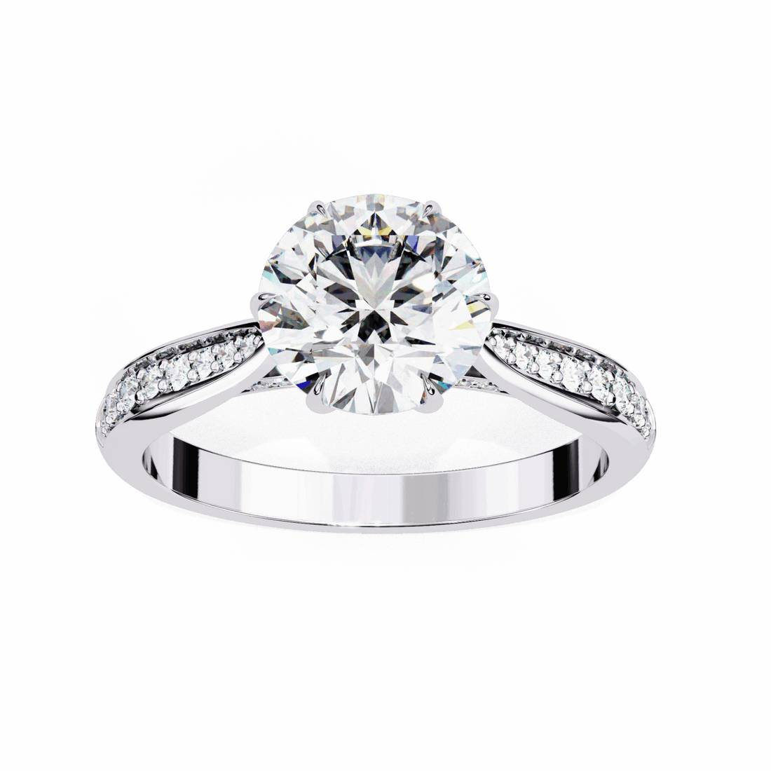 1.25 Carat Round True Love Solitaire Ring in Moissanite | House of Estara