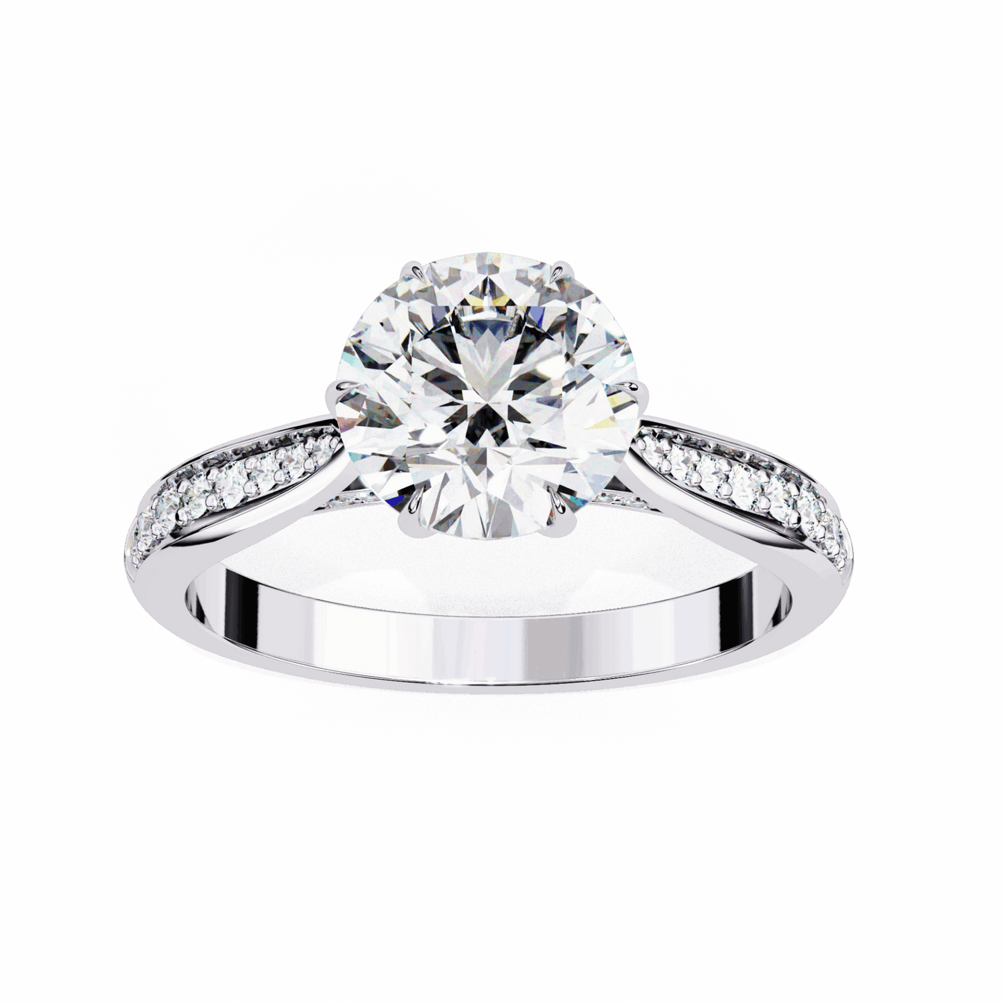 1.25 Carat Round True Love Solitaire Ring in Moissanite | House of Estara