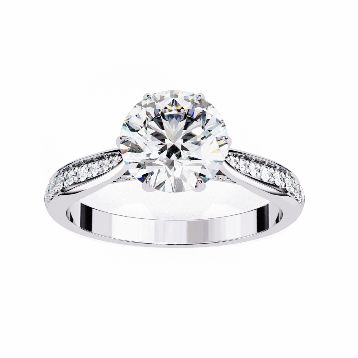 1.25 Carat Round True Love Solitaire Ring in Moissanite | House of Estara